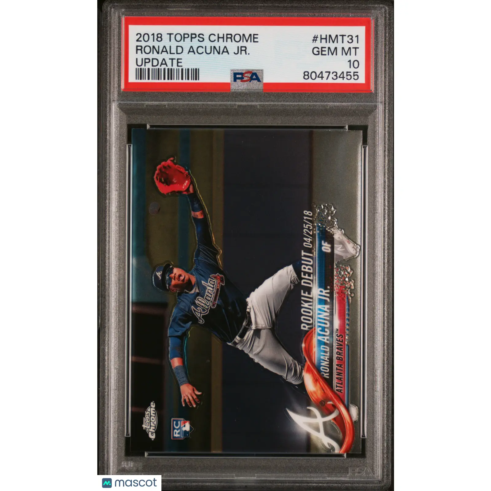 Ronald Acuna JR. PSA 2018 Topps Chrome Update #HMT31 10