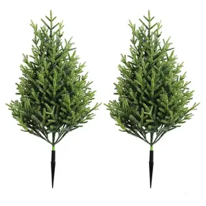 1 piece Instant curb appeal with zero effort!  Upgrade your front porch with these realistic faux pine trees. No watering, no fading—just perfect greenery all year! Artificial pine trees for garden landscaping that require no maintenance
