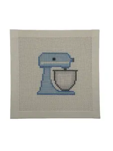 Blue Stand Mixer Needlepoint Canvas Blue Stand Mixer Needlepoint Canvas