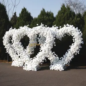 Wedding flower arch backdrop with realistic faux roses, elegant floral arch decoration for ceremony aisle, proposal setup, reception party, bridal shower, baby shower, birthday celebration, reusable event decor display