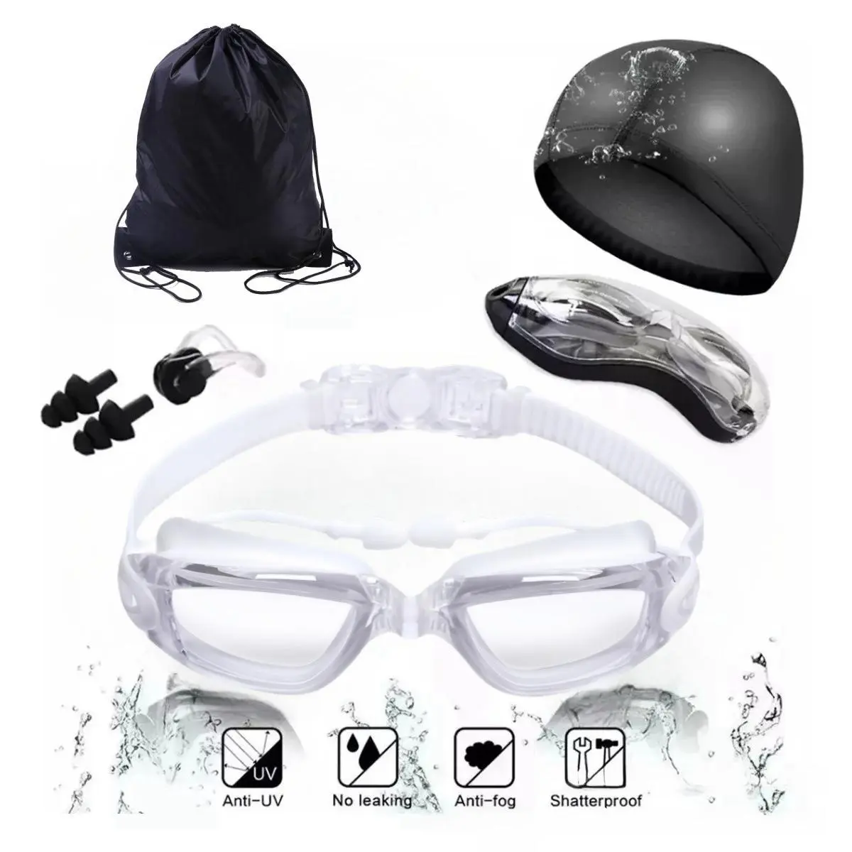 [White Transparent] - Five-piece set