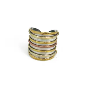 Mixed Metal Stacked Ring