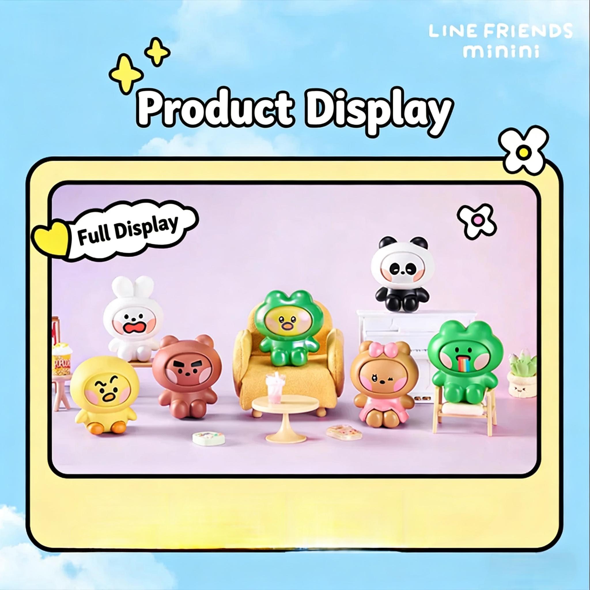 LINE FRIENDS minini Dual-Expression Magic · Face-Changing Blind Box Surprise Series