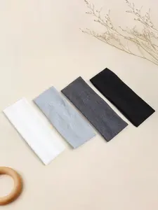 4pcs Simple Autumn Winter Thin Knitted Hair Bands, Soft Fabric Headbands for Daily, Casual Yoga Sports Exercise Anti-Slip Wide Braid Workout Headband