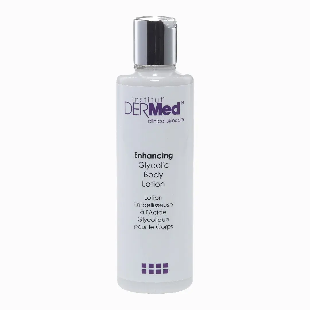 DERMed Skincare Glycolic Acid Body Lotion with Apricot Oil, Exfoliating & Softening Moisturizer for Rough, Dry Skin & All-Over Body Care, Hydrating, Hydration, Apricot Kernal Oil, Unisex