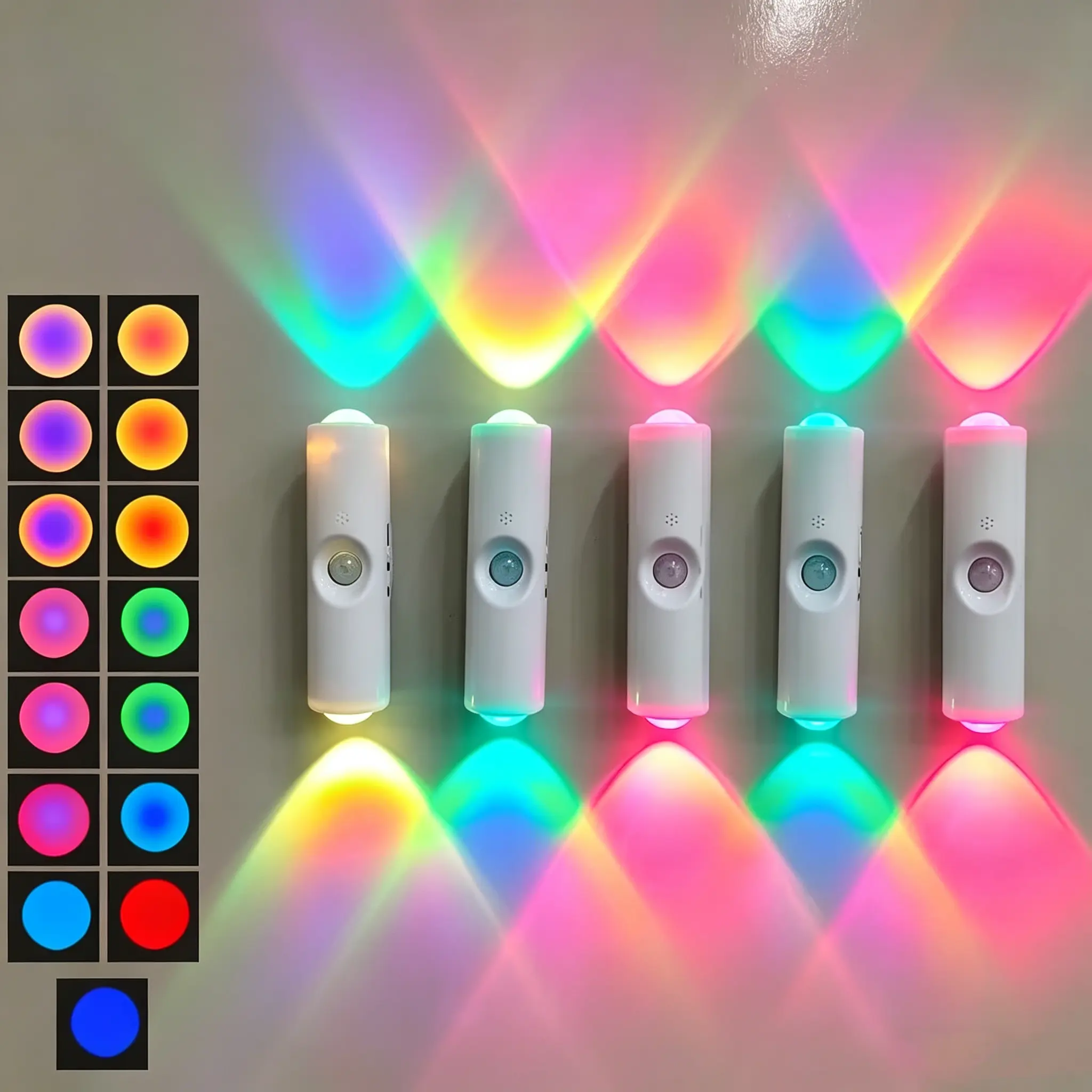 USB Rechargeable Smart LED Motion Sensor Night Light - Adjustable RGB Lighting, Dimmable Magnetic Wall/Step Lamp, Decorative Room Lights for Room & House Decor, Bedroom, Entryway