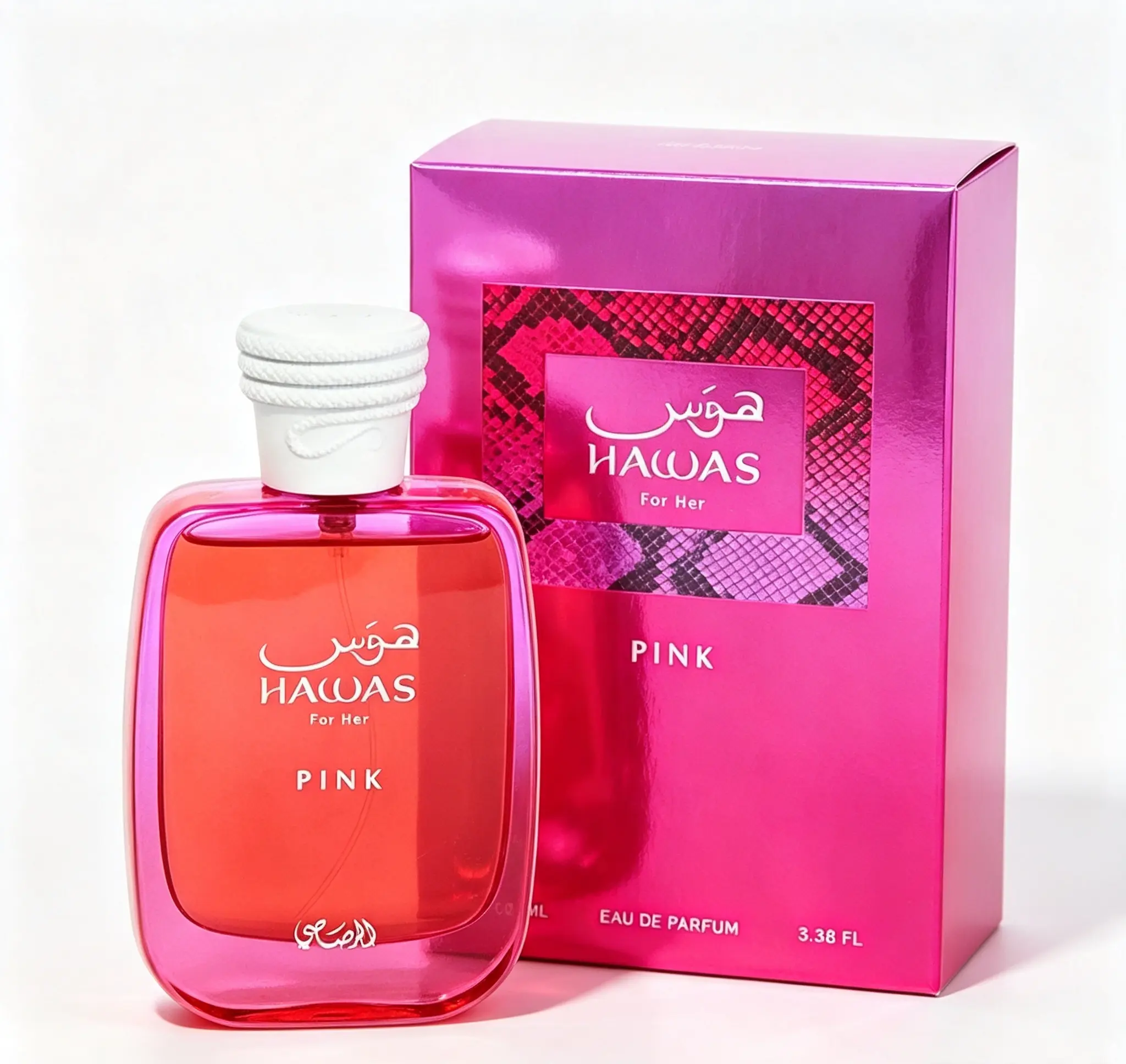Hawas For Her Pink Eau de Parfum for Women 100ml / 3.38 fl oz – Sweet Floral Long-Lasting Women's Fragrance, Romantic Everyday Scent, Luxury Perfume Gift for Women