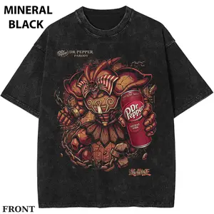 Yu-Gi-Oh! Exodia x Dr Pepper Graphic Tee, Dark Fantasy Anime Graphic Tee, Mythic Monster Streetwear, Vintage Parody Drink T-Shirt, Y2K Grunge Anime Outfit, Edgy Pharaoh Warrior Tee