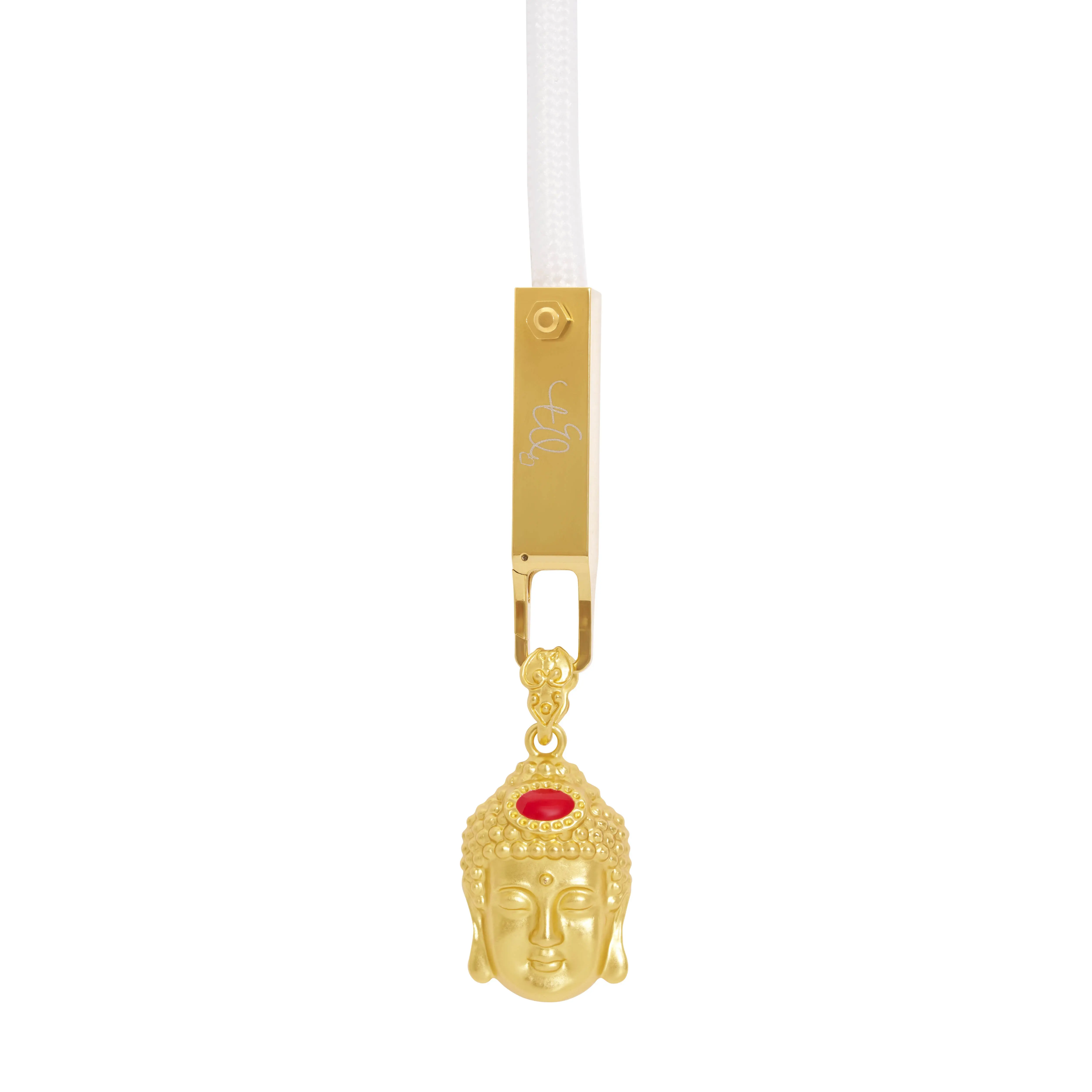 Gold Buddha Head Charm