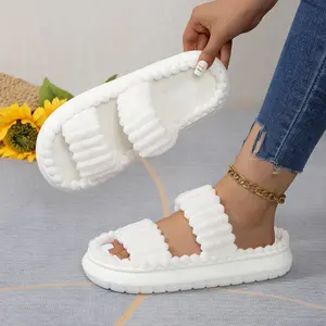 Women's Fluffy Bedroom Slippers, Trending Shoes, Casual Soft Comfortable Home Slippers, House Shoes, Gifts for Her, Non-Slip Slippers for Women, Indoor Footwear