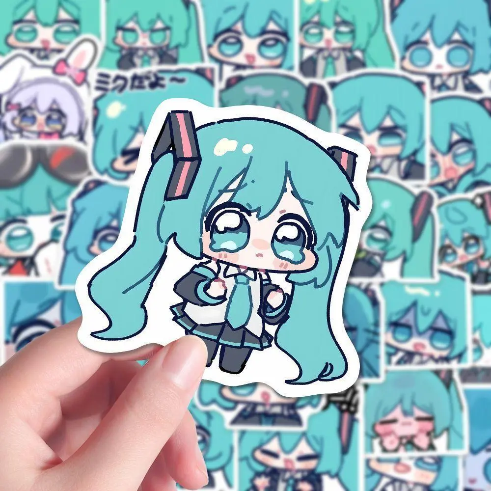 96 Hatsune Miku stickers Q version cute cartoon two-dimensional decoration mobile phone hand account desktop waterproof self-adhesive sticker