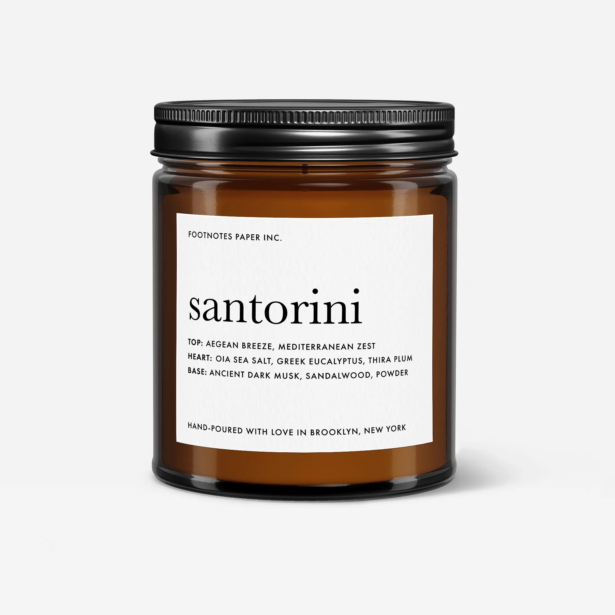 Santorini Candle | Sea salt, musk, eucalyptus