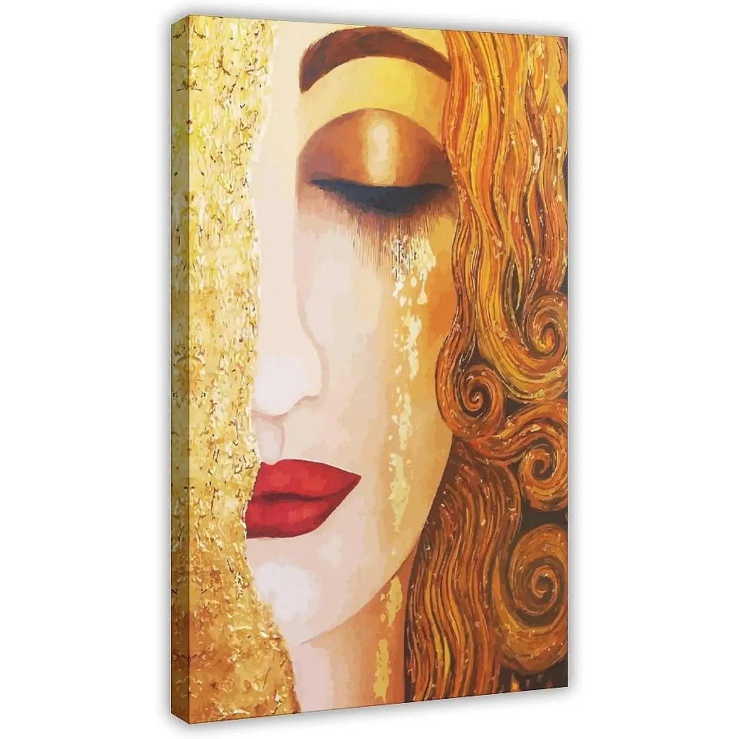 Gustav Klimt Golden Tears Print Canvas Poster Wall Art Prints Room ...