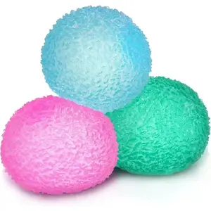 Three-piece set of simulated water balls, textured bouncy balls, ideal toy for cats, soft and fun, suitable for activities and parties, excellent birthday gift, wonderful holiday gift, no batteries required
