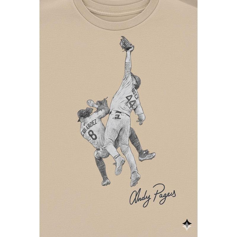 Celebrate Andy Pages' Iconic Game 7 Catch with This LA Dodgers World Series T-Shirt - The Catch Graphic Tee, Back to Back Champions Unisex Cotton Shirt