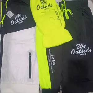 We Outside Family Online Store Clothing - Neon Yellow & Black Tracksuit Set for Outdoor Adventures