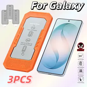 3-Pack Privacy Tempered Glass Screen Protector for Samsung S26/s26plus/s25 Series, Ultra-Sensitive Fingerprint Unlock Support, Easy Install