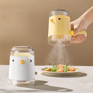 Bird Design Quantitative Salt Shaker Kitchen Seasoning Dispenser Dustproof Moisture Proof Control Salt Container for Cooking