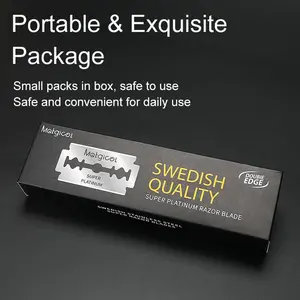 100PCS /30PCS Super Platinum Double Edge Razor Blade, Ultra-sharp Stainless Steel for Shaving, Mens Razor Blades
