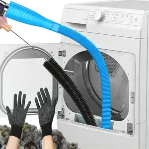 UFORU 3-Pack Washing Machine Brushes, Multi-Use Reusable Pipe & Dust Cleaner, Washing Machine & Dryer Vent Brush, Household Cleaning Tools