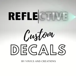 Custom Reflective Vinyl Decals | Reflective Decal Sticker | Reflective Vinyl Lettering | Custom Decal | Car Accessories | Gifts for Him decal sticker