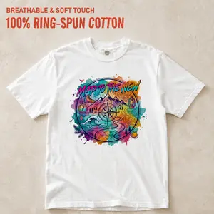 Map to the New Adventure Graphic T-Shirt 100% Ring-Spun Cotton Premium Soft Streetwear Tee Urban Exploration Short Sleeve Crew Neck Unisex Casual Top Vintage Minimalist Map Print Tee Heavyweight Comfort Graphic Tees for Men & Women