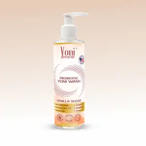 Vanilla Sugar Probiotic Yoni, 8oz, feminine Wash, Reduce Odor, balance pH level, antibacterial , intimate cleanser