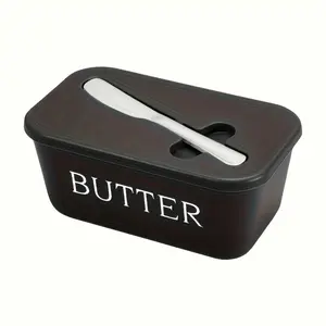 Box cutter set, butter dish set with lid, airtight butter storage container, kitchen countertop accessories, ideal for baking and gifting, Leakproof Airtight Containers