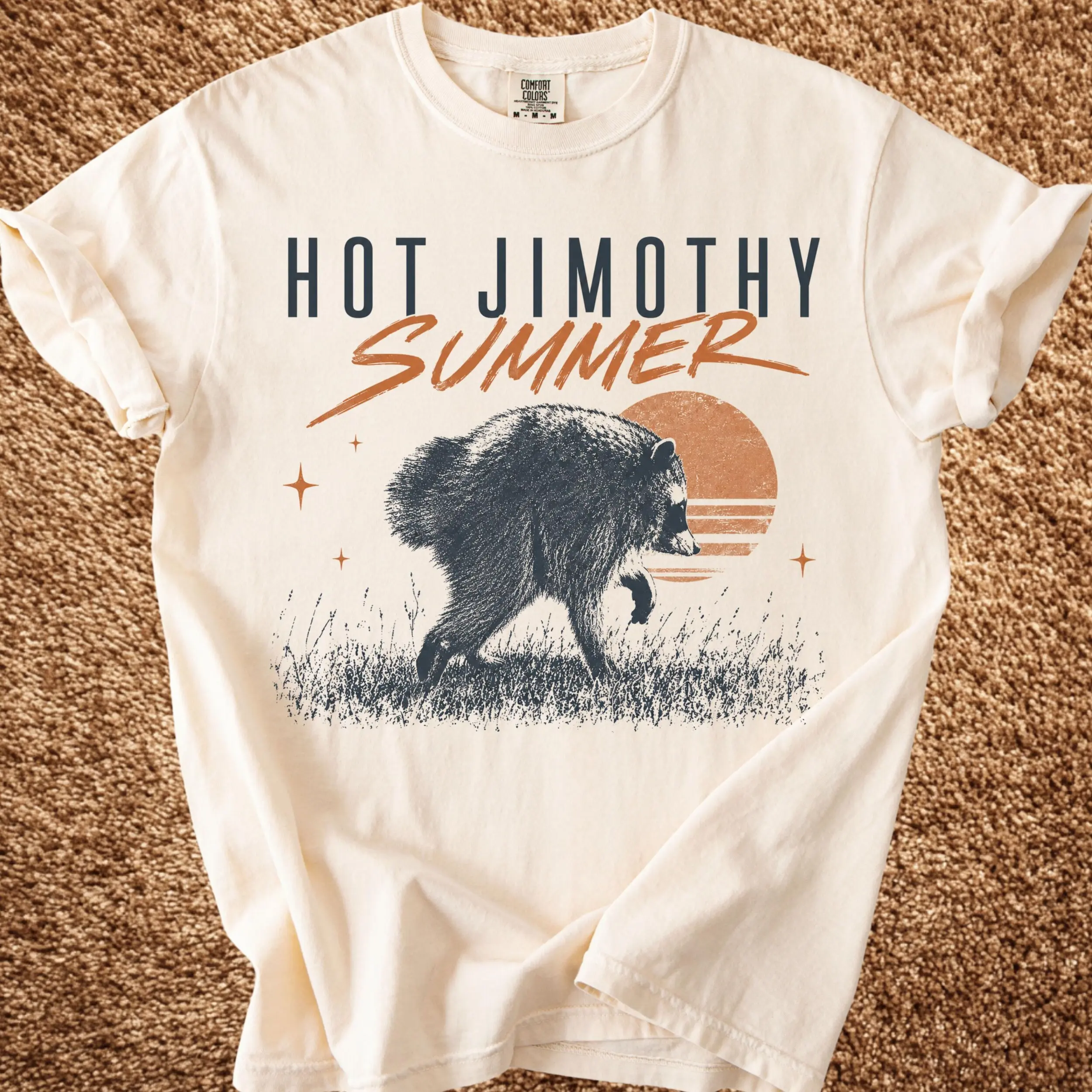 Comfort Colors Jimothy Summer Raccoon Y2k Graphic Tee, Seattle Meme Unisex T-Shirt - Perfect Gift for Fans