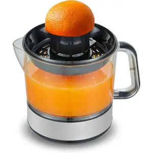 ETS623 BPA-Free 40-Watt Electric Citrus Juicer, Compact, Large Volume, Pulp Control, Oranges, Lemons, Limes, Grapefruits with Easy Pour Spout, 24oz, Black/Stainless Steel