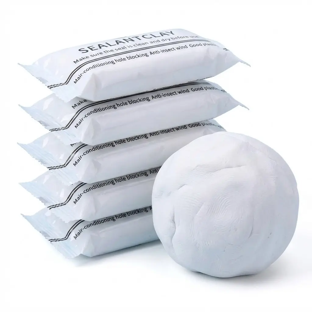 5-PACK-150g SWaterproof Sealing Clay for Wall Hole Repair - White Mending Mud for Air Conditioning Pipe & Sewer Sealing - Quick Fix Filler - Strong Adhesive Waterproof Durable Waterproof Sealant