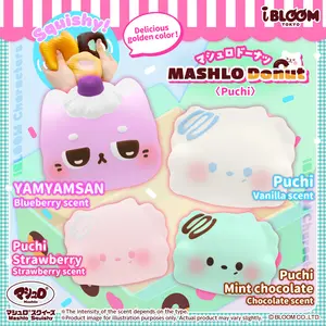 iBloom Squishy Mashlo Donut Puchi Kawaii Soft Scented Slow Rising Stress Relief