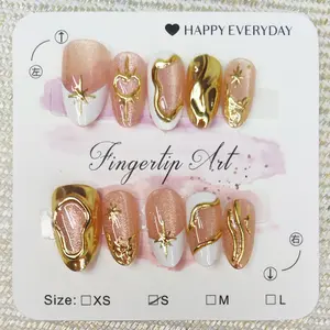 Nail art and nail piercing 3D shell