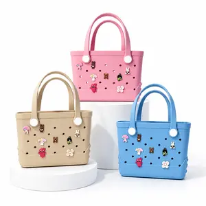 EVA Tote Bag for Women – Stylish, Lightweight & Waterproof Handbag, Perfect for Commuting, Casual Outings, Work, Gym, Beach, Picnic, Travel & Daily Use – Large, Durable, Customizable, Multi-Purpose Carry-All
