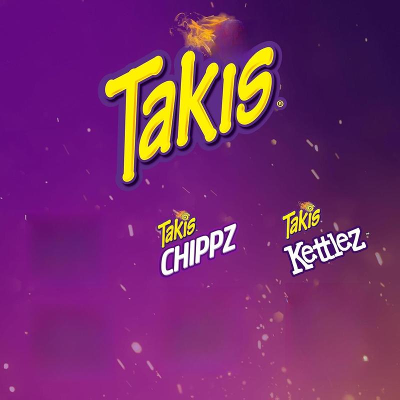 Takis Blue Heat 17 oz Fiesta Size Bag, Hot Chili Pepper Flavored Extreme Spicy Rolled Tortilla Chips