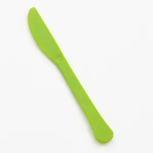 Kiwi Green Heavyweight Plastic Knives - 24 Pack