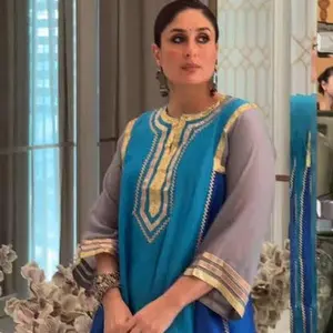 Kareena Kapoor Inspired Blue Choga Set | Luxury Choga Kurta Set | Viral Ethnic Festive Wear
