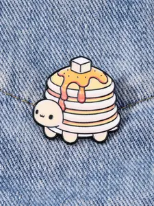 Pancake Turtle Enamel Brooch Pin fashion Decorative Brooches Ornaments Lapel Bag Badges Jewelry Gifts Fashion Accessory Cute