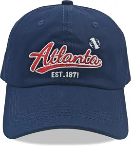 Atlanta Cap Hat Classic Vintage Embroidered Hat Cap for Men Women Teenager Cap AdjustableAtlanta Cap Hat Classic Vintage Embroidered Hat Cap for Men Women Teenager Cap Adjustable