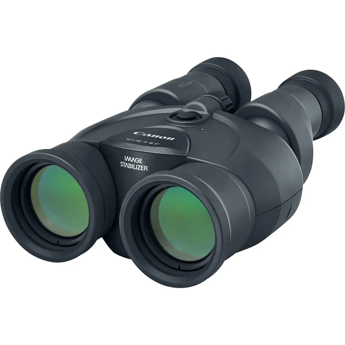 Canon Image Stabilization III 12x36 Porro Prism Binoculars - Black, Compact, Weatherproof, 5.0 Degree Angle of View, Long Range for Birdwatching, Outdoor Activities