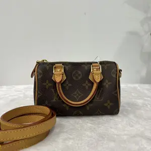 Pre-owned Louis Vuitton Nano Speedy Boston Handbag Monogram Canvas X368 26.05.06
