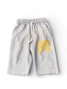 Grey Signature Cut Shorts