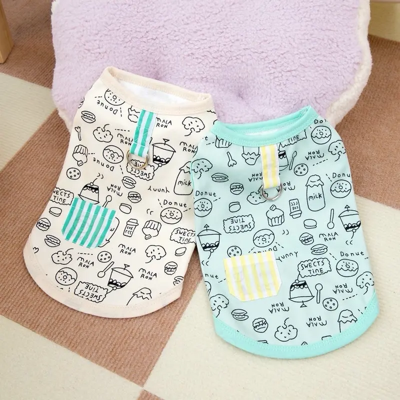 Chuchi Choo Cotton T-Shirt for Dogs and Cats - Soft and Breathable - Playful Pattern - Pet's Outfit