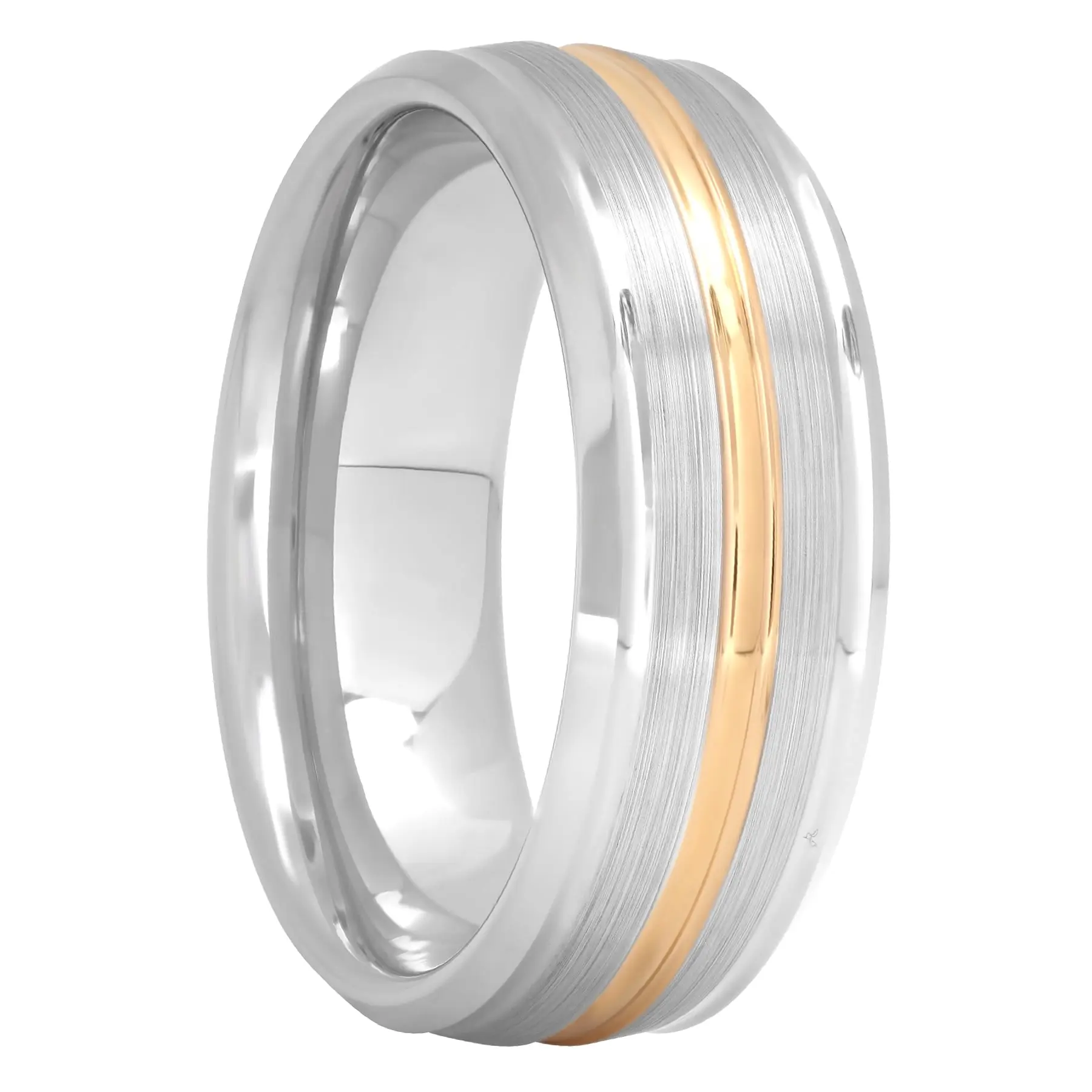 Tantalum Two-Tone Ridge Design, 8mm