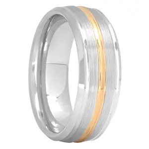 Tantalum Two-Tone Ridge Design, 8mm