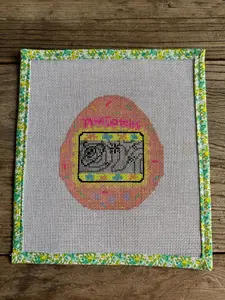 Tamagotchi-Inspired Needlepoint Canvas