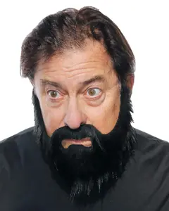 Full Fake Beard with Mustache and Soul Patch, Realistic Looking, Long False Costume Beard with Self Adhesive