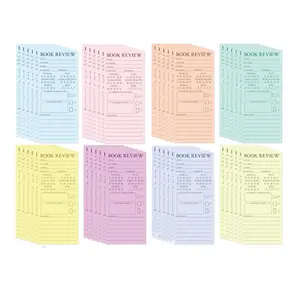 Book Review Cards Set of 8 Colorful Assorted Designs for Writing Reviews Perfect for Organizing Your Thoughts in Multiple Colors cricut bookmarks traditional bookmark