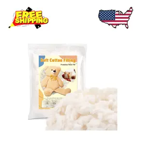 200g/0.44lb Cotton Filling, (7oz-4.4 lb) Natural Cotton Stuffing for Stuffed Crochet Animals