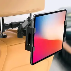 Car Seat Back Hanging Phone Tablet Holder, 360 Adjustable & Rotatable Car Seat Back Headrest Phone Mount, Car interior Accessories For Multiple Mobile
